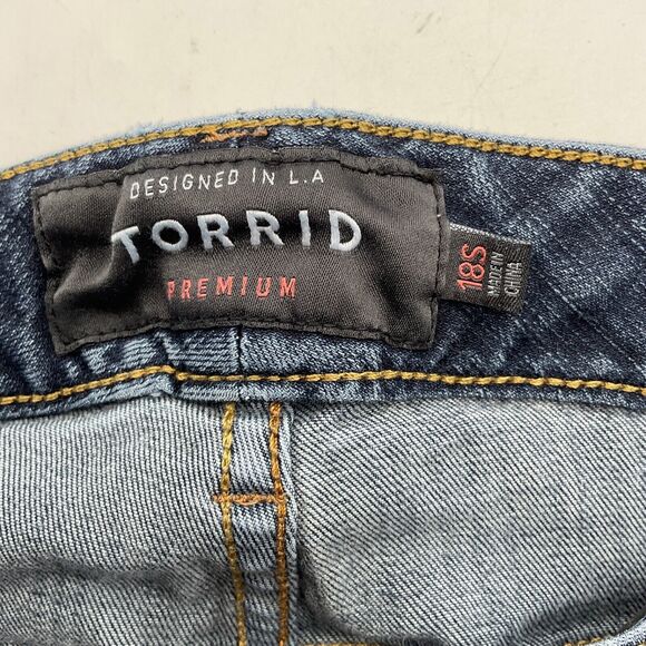 Torrid Premium Women's Skinny Leg Jeans Size 18S Dark Wash - Picture 3 of 11